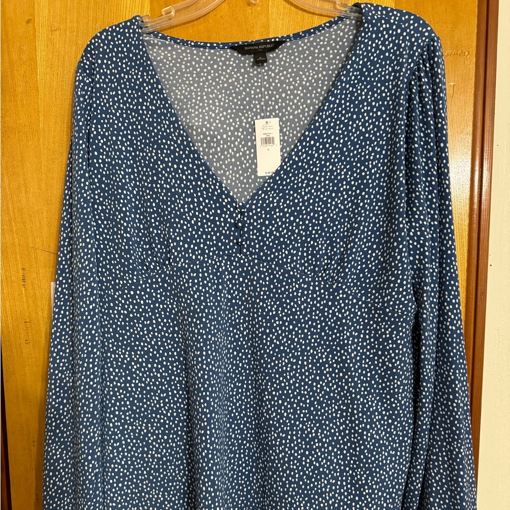 Banana republic brand new with tags L polka dot $50